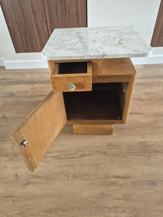 Image 1 of Meuble Art déco à plateau en marbre – vers 1920-1930
