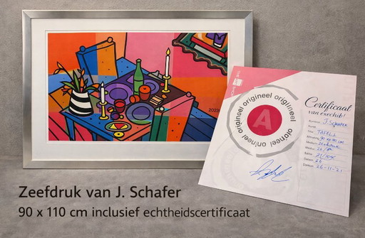 Silkscreen by J. Schafer – with certificate of authenticity