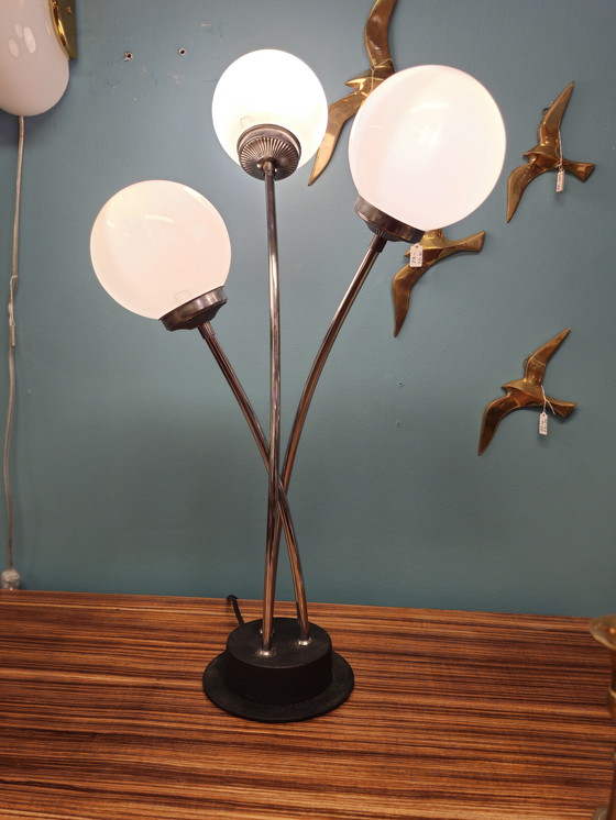 Image 1 of Vintage Bulb Lamp Table Lamp Desk Lamp Bulbs Chrome