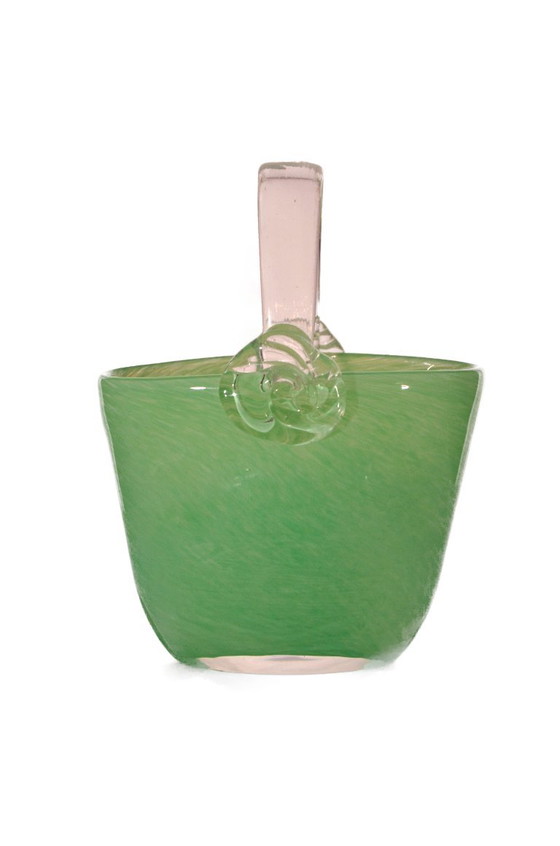 Vase en verre artisanal dans le style de Murano, L14xP9xH18cm – Glass (photo 6 of 6)