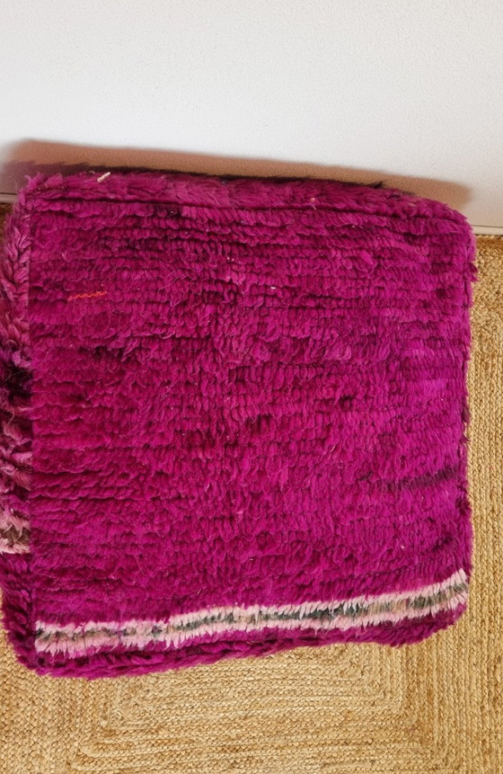 Image 1 of Pouf berbero vintage, cuscino da seduta bohémien