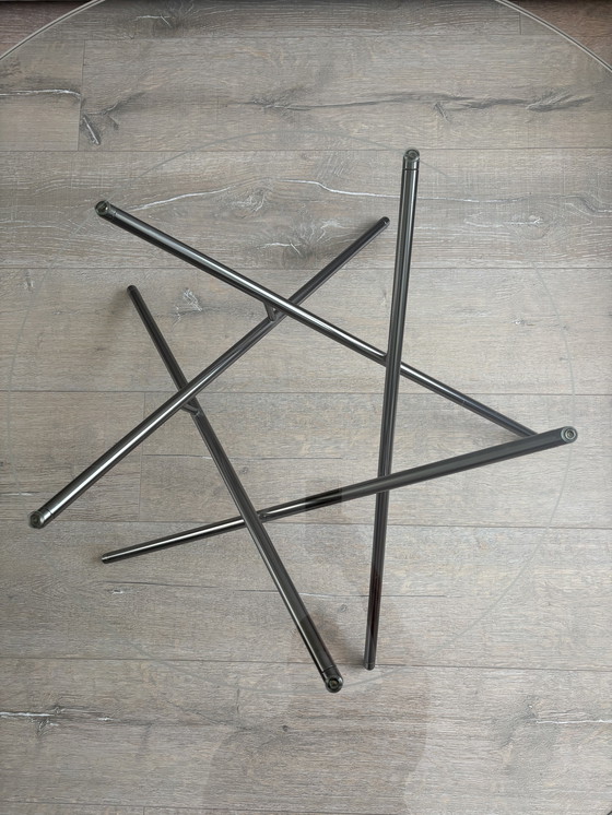 Image 1 of Tavolino in vetro Balance di design italiano degli anni Settanta