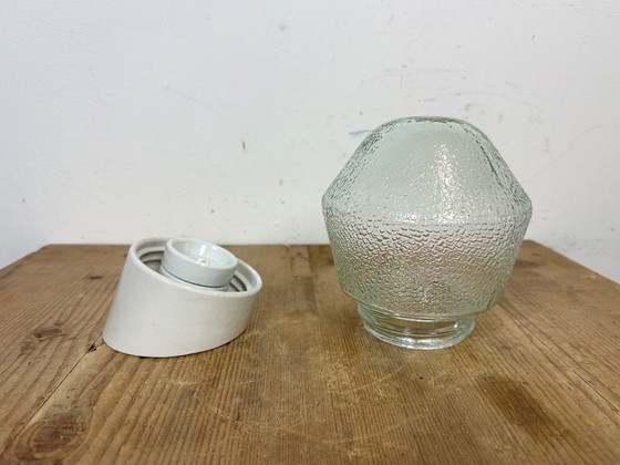 Image 1 of Applique murale vintage en porcelaine blanche, années 1970