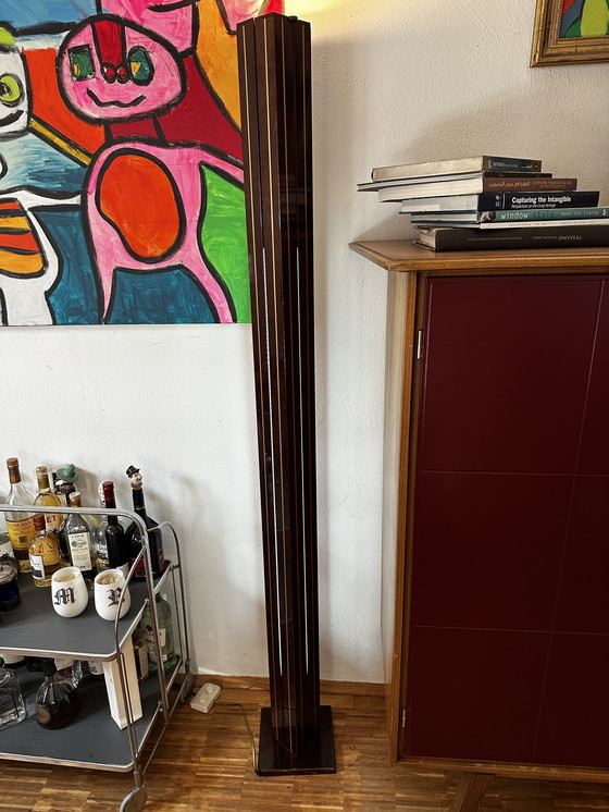 Image 1 of Lampe Stehlampe « MOONLIGHT » par ETTORE SOTTSASS Memphis Milano Original