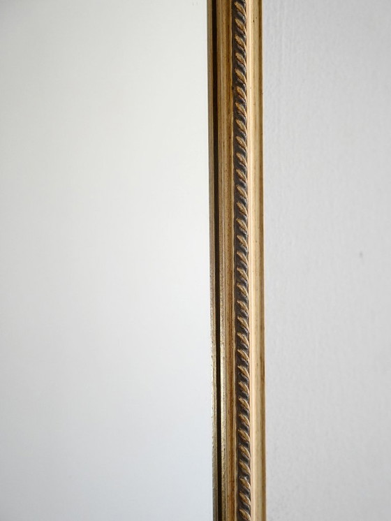 Image 1 of 1970s Scandinavian gold lacquered mirror