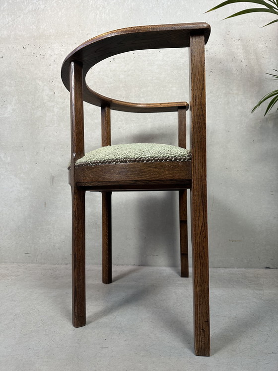 Image 1 of Originele art deco stoel - eik 