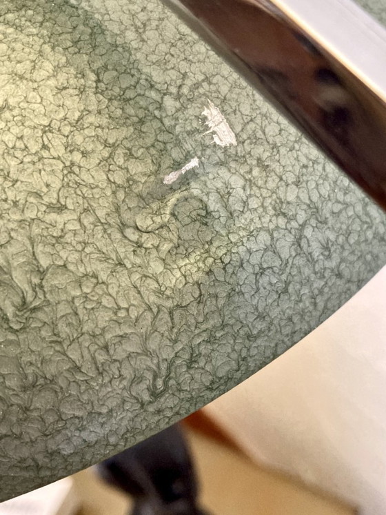 Image 1 of Solère telescopic lamp, hammered paint & blue diffuser, 1950s