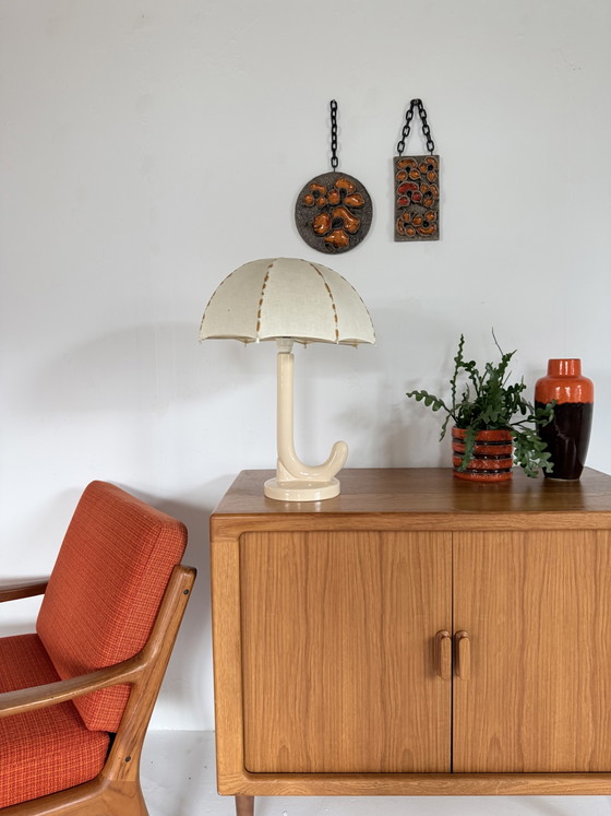 Vintage Ceramic ‘Umbrella’ Table Lamp ‘80 – Metal (photo 3 of 8)