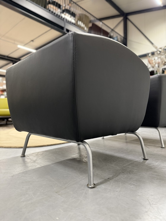 Image 1 of 2 Gelderland 6250 Fauteuil Zwart Leer