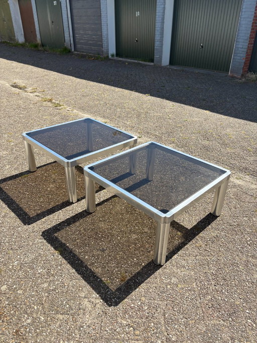 2x Table vintage Kho Liang Le Artifort 80x80 cm