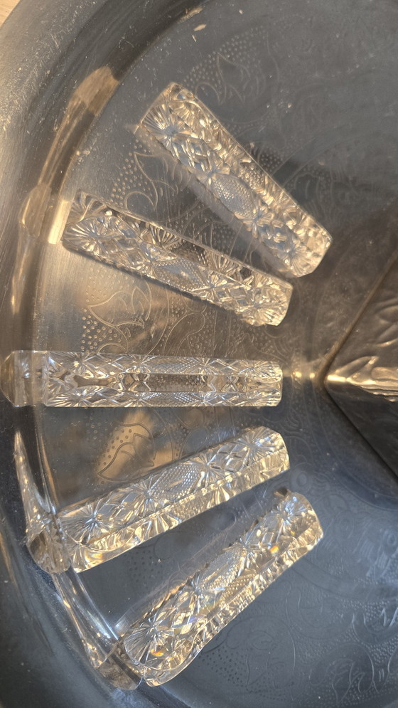 Image 1 of Sets de table vintage en cristal et verre