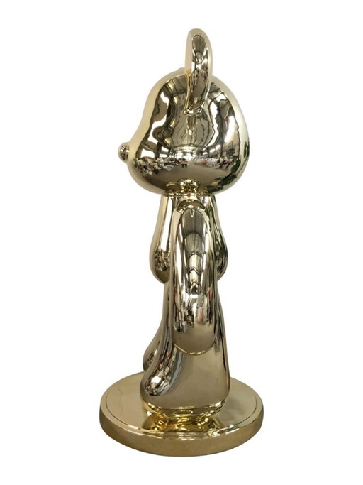 Fiberglas-Skulptur – Ziegelbär-Figur – Gold