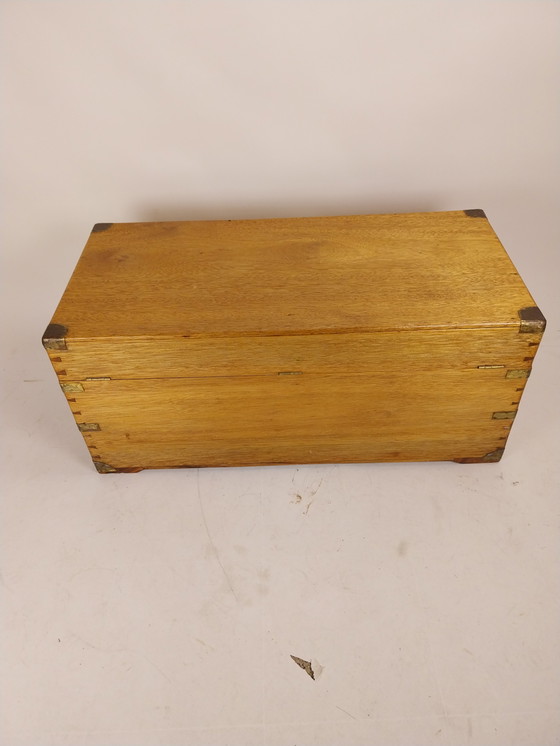 Image 1 of 1 cofre de campaña kamferhouten / kist c.a. 1870.