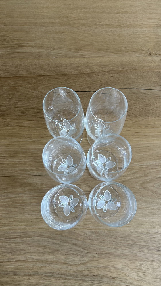 Image 1 of Beautiful Schott Zwiesel La Fleur crystal glass dinnerware