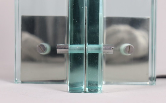 Image 1 of Set van 2 tafellampen/glasobjecten van Giorgio Reggiori voor Gallotti & Radice, jaren 1960, Italië