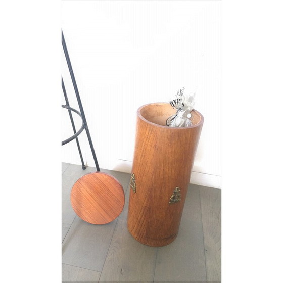 Image 1 of Vintage teak umbrella stand