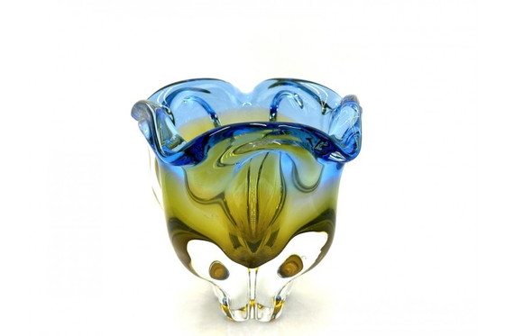 Image 1 of Glass bowl - ashtray, Czech Republic, 1960s