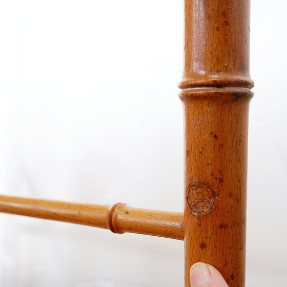 Image 1 of Poltrona d'accento vintage in stile organico, in finto bambù e canna - anni '60