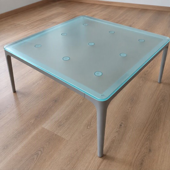 Couchtisch aus Glas und Metall, Couchtische, Grau (Foto 5 von 5)
