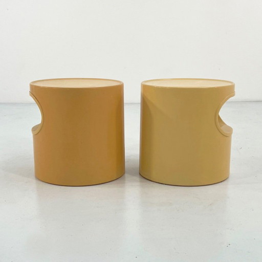 Pair of Giano-Vano Side Tables by Emma Gismondi for Artemide, 1960s