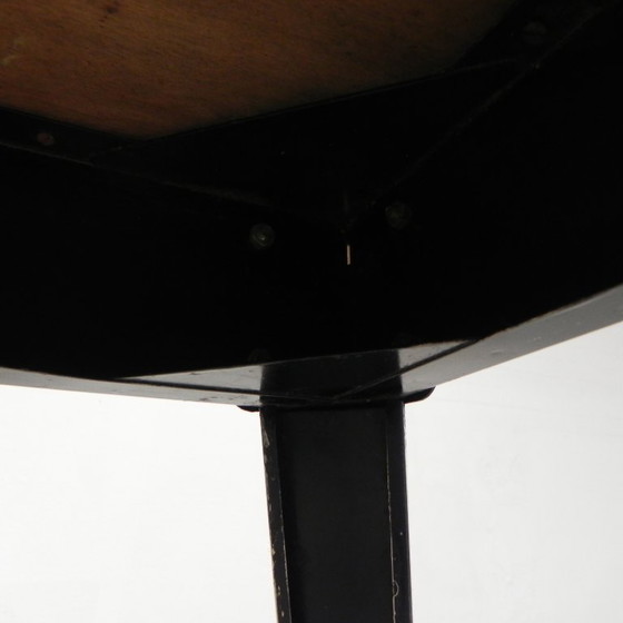 Image 1 of Henri Julien bistro table, Model Tolix T55 with Formica top, 1950s