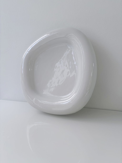 Ciotola in Ceramica Scultorea – Design Bianco Organico – schalen