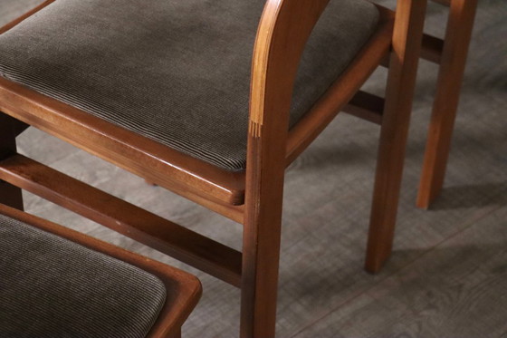 Image 1 of Set van 6 Arcadia eetkamerstoelen van Caraceni voor Tagliabue di Cascina Armata, Italië, jaren 70