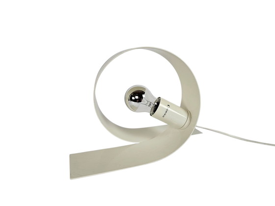 Image 1 of Massive - Made in Belgium - Looping lamp - table lamp - white lacquered - 90's