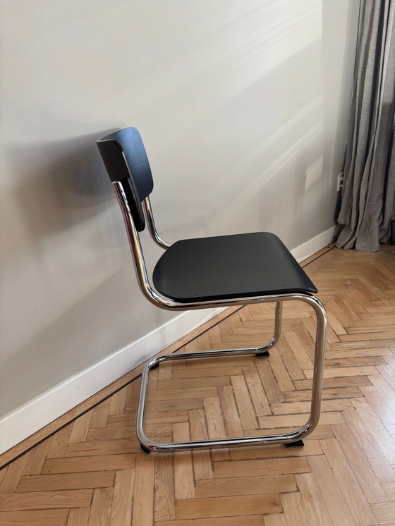 Image 1 of Sedia a slitta THONET S43 (6 pezzi) con e senza braccioli