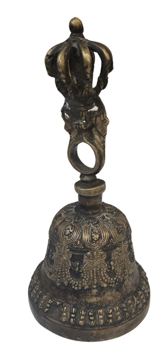 Image 1 of Rare Tibetan Ritual Bell (Ghanta/Drilbu) Large Size