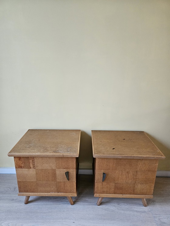 Image 1 of Jaren 50 nachtkastjes LEES BESCHRIJVING 