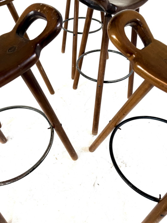 Image 1 of 6 sgabelli da bar vintage ‘Marbella’, Conoform ‘60