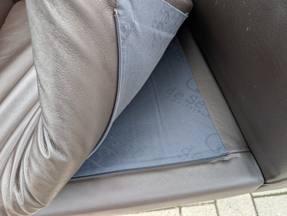 Image 1 of 2x De Sede DS-4 Design Armchair Dark Brown Leather 