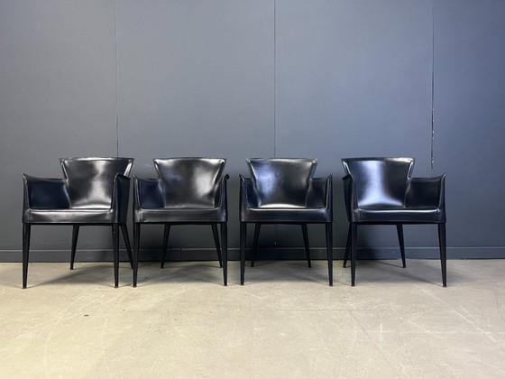 Image 1 of Vela eetkamerstoelen van Carlo Bartoli voor Matteo Grassi, jaren 80.