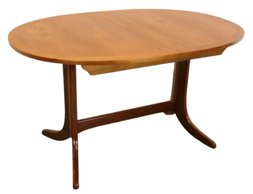 Nathan extendable oval dining table vintage