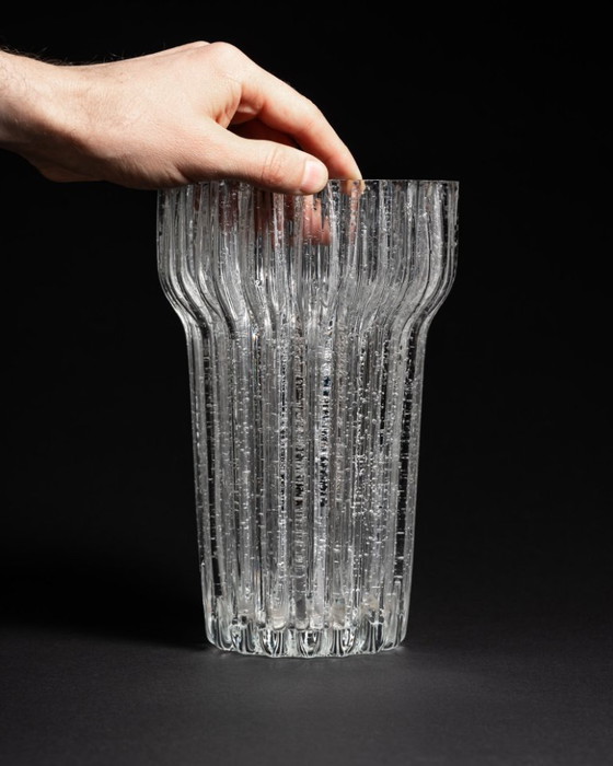 Image 1 of Glass Vase Glashütte Limburg West Germany Mid-Century 60s–70s incl Original Box