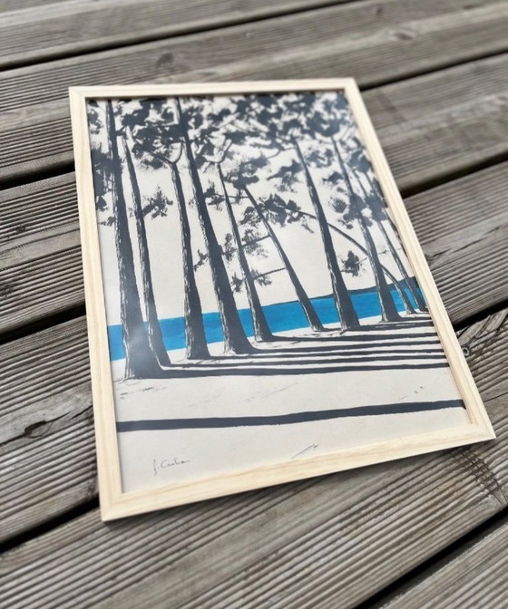 Image 1 of Inchiostro di china su carta naturale 250g.  Soggetto : Cap Coz.  Formato 40x30cm.