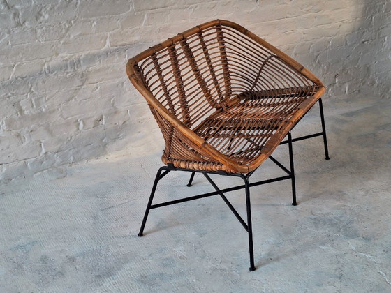 Mid Century Italian Bamboo and Iron 2-Seater Sofa, 1960s – 2 seaters (photo 8 of 8)
