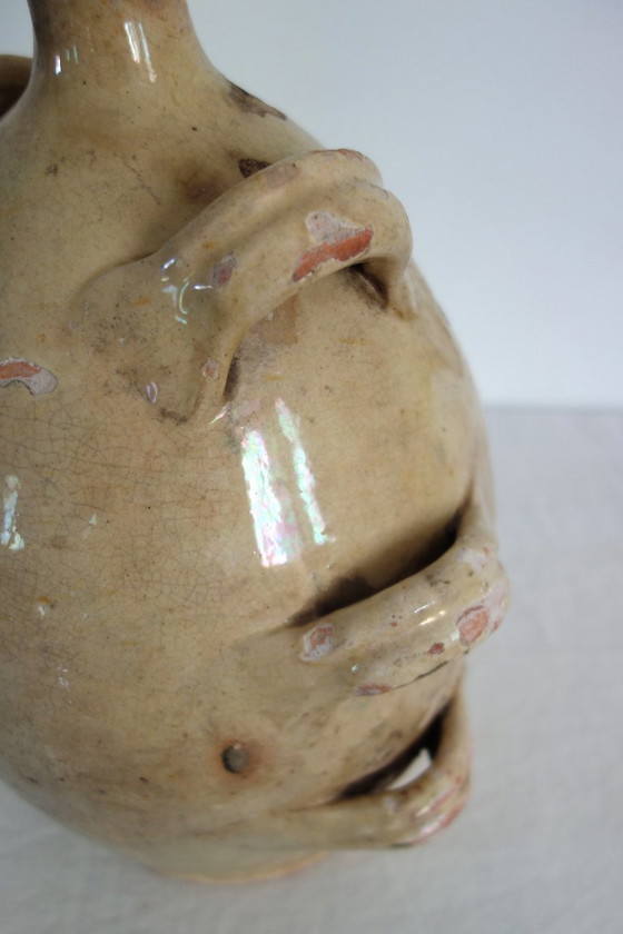 Glazed terracotta jug, Provence, 19th century – Vases, Ceramic (photo 14 of 15)