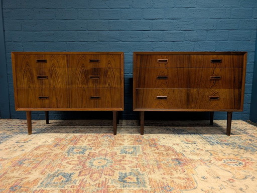 Commodes vintage | tables de chevet, Lyby Møbler, années 1960