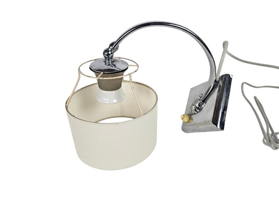 Image 1 of Art Deco - wandlamp - chroom - 'gooseneck' - 1930's