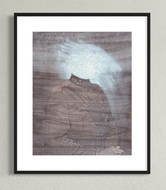 Image 1 of Robert Detheux "Le bel igérant" triptych of paintings, 1978