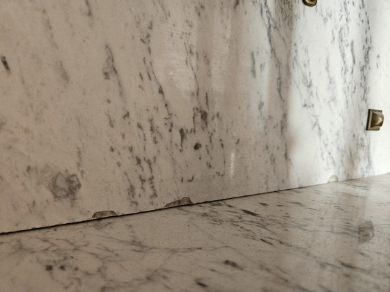 Image 1 of Armario antiguo de teca con espejo (±1910)