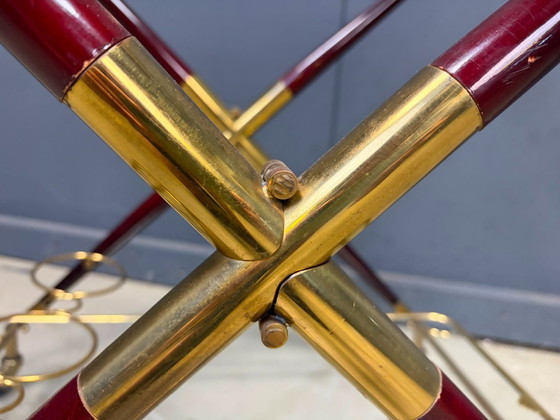 Carrello di servizio italiano vintage di Cesare Lacca, anni '50 – Carrelli bar, Glass, Wood (photo 4 of 11)
