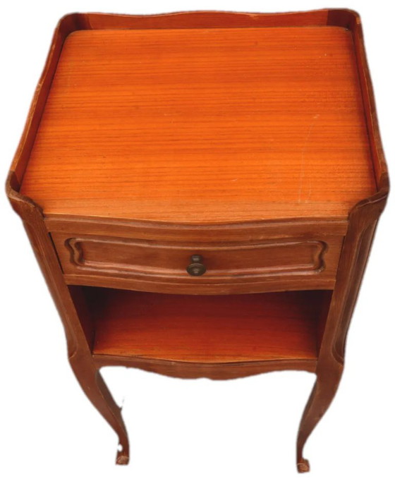 Louis XV style cherry wood bedside table, 36x21x73cm – Nightstands (photo 3 of 8)
