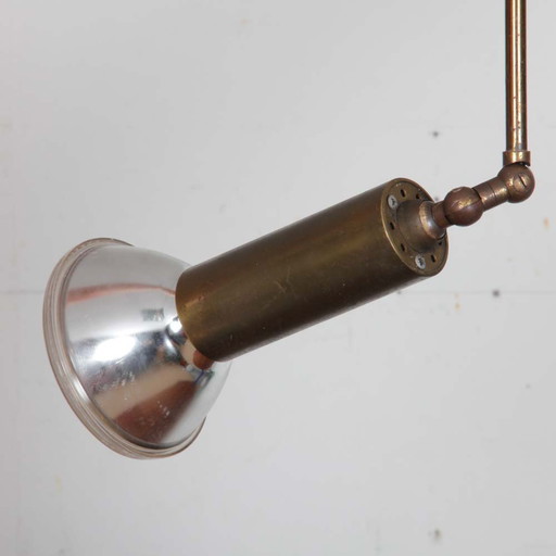 Paire de Suspensions Articulées, Lampes Industrielles du XXe Siècle