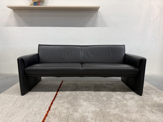 Image 1 of Leolux Evidence Boa Vista Sofa 2.5 Seater Black Leather