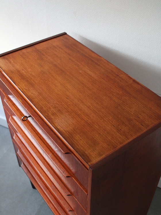 Image 1 of Vintage Danish chest of drawers in teak