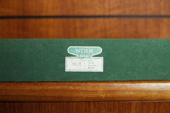 Image 1 of Credenza alta vintage in teak marrone danese moderno di metà secolo, anni '50