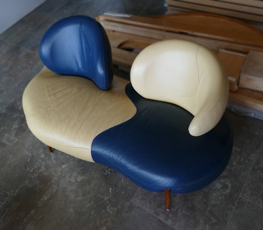 Poltromec. Zweisitzer, Leder, Italiaans, 1970er Jahre. – 2 zitsbanken, Leather (photo 2 of 13)